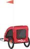 vidaXL - Hondenfietstrailer - oxford - stof - en - ijzer - rood