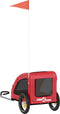 vidaXL - Hondenfietstrailer - oxford - stof - en - ijzer - rood