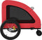 vidaXL - Hondenfietstrailer - oxford - stof - en - ijzer - rood