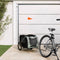 vidaXL - Hondenfietstrailer - oxford - stof - en - ijzer - zwart - en - grijs