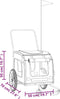 vidaXL - Hondenfietstrailer - oxford - stof - en - ijzer - zwart - en - grijs