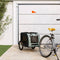 vidaXL - Hondenfietstrailer - oxford - stof - en - ijzer - zwart - en - grijs