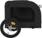 vidaXL - Hondenfietstrailer - oxford - stof - en - ijzer - zwart - en - grijs
