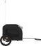 vidaXL - Hondenfietstrailer - oxford - stof - en - ijzer - zwart - en - grijs