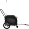 vidaXL - Hondenfietstrailer - oxford - stof - en - ijzer - zwart - en - grijs