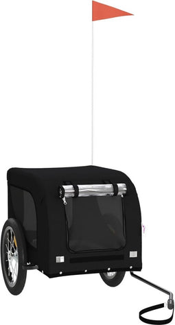 vidaXL - Hondenfietstrailer - oxford - stof - en - ijzer - zwart