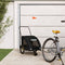 vidaXL - Hondenfietstrailer - oxford - stof - en - ijzer - zwart