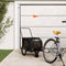 vidaXL - Hondenfietstrailer - oxford - stof - en - ijzer - zwart