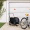 vidaXL - Hondenfietstrailer - oxford - stof - en - ijzer - zwart