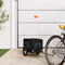 vidaXL - Hondenfietstrailer - oxford - stof - en - ijzer - zwart