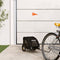 vidaXL - Hondenfietstrailer - oxford - stof - en - ijzer - zwart