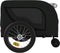 vidaXL - Hondenfietstrailer - oxford - stof - en - ijzer - zwart