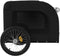 vidaXL - Hondenfietstrailer - oxford - stof - en - ijzer - zwart