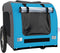 vidaXL - Hondenfietstrailer - oxfordstof - en - ijzer - blauw - en - grijs
