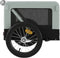 vidaXL - Hondenfietstrailer - oxfordstof - en - ijzer - grijs - en - zwart