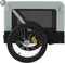 vidaXL - Hondenfietstrailer - oxfordstof - en - ijzer - grijs - en - zwart