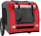 vidaXL - Hondenfietstrailer - oxfordstof - en - ijzer - rood - en - grijs