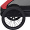 vidaXL - Hondenfietstrailer - rood - en - zwart