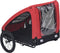 vidaXL - Hondenfietstrailer - rood - en - zwart