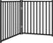 vidaXL - Hondenhek - inklapbaar - 2 - panelen - 160 - cm - massief - vurenhout - zwart