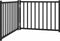vidaXL - Hondenhek - inklapbaar - 2 - panelen - 160 - cm - massief - vurenhout - zwart