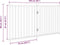 vidaXL - Hondenhek - inklapbaar - 2 - panelen - 160 - cm - massief - vurenhout - zwart