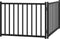 vidaXL - Hondenhek - inklapbaar - 2 - panelen - 160 - cm - massief - vurenhout - zwart