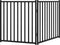 vidaXL - Hondenhek - inklapbaar - 2 - panelen - 160 - cm - massief - vurenhout - zwart