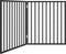 vidaXL - Hondenhek - inklapbaar - 2 - panelen - 160 - cm - populierenhout - zwart