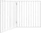 vidaXL - Hondenhek - inklapbaar - 2 - panelen - 160 - cm - populierenhout - wit