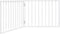 vidaXL - Hondenhek - inklapbaar - 2 - panelen - 160 - cm - populierenhout - wit