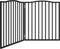 vidaXL - Hondenhek - inklapbaar - 2 - panelen - 160 - cm - populierenhout - zwart