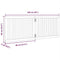 vidaXL - Hondenhek - inklapbaar - 2 - panelen - 160 - cm - populierenhout - wit