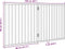 vidaXL - Hondenhek - inklapbaar - 2 - panelen - 160 - cm - populierenhout - wit
