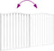 vidaXL - Hondenhek - inklapbaar - 2 - panelen - 160 - cm - populierenhout - wit