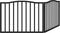 vidaXL - Hondenhek - inklapbaar - 2 - panelen - 160 - cm - populierenhout - zwart
