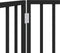 vidaXL - Hondenhek - inklapbaar - 2 - panelen - 160 - cm - populierenhout - zwart
