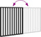 vidaXL - Hondenhek - inklapbaar - 2 - panelen - 160 - cm - populierenhout - zwart