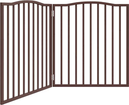 vidaXL - Hondenhek - inklapbaar - 2 - panelen - 160cm - populierenhout - bruin - eiken