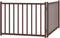 vidaXL - Hondenhek - inklapbaar - 2panelen - 160cm - massief - vurenhout - bruin - eik