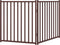 vidaXL - Hondenhek - inklapbaar - 2panelen - 160cm - massief - vurenhout - bruin - eik