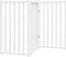 vidaXL - Hondenhek - inklapbaar - 3 - panelen - 150 - cm - massief - vurenhout - wit