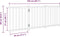 vidaXL - Hondenhek - inklapbaar - 3 - panelen - 150 - cm - massief - vurenhout - wit