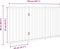 vidaXL - Hondenhek - inklapbaar - 3 - panelen - 150 - cm - massief - vurenhout - wit