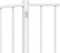 vidaXL - Hondenhek - inklapbaar - 3 - panelen - 150 - cm - massief - vurenhout - wit