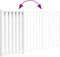vidaXL - Hondenhek - inklapbaar - 3 - panelen - 150 - cm - massief - vurenhout - wit