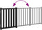 vidaXL - Hondenhek - inklapbaar - 3 - panelen - 150 - cm - massief - vurenhout - zwart