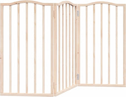vidaXL - Hondenhek - inklapbaar - 3 - panelen - 150 - cm - populierenhout