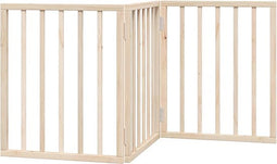 vidaXL - Hondenhek - inklapbaar - 3 - panelen - 150 - cm - populierenhout