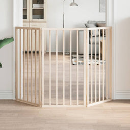 vidaXL - Hondenhek - inklapbaar - 3 - panelen - 150 - cm - populierenhout